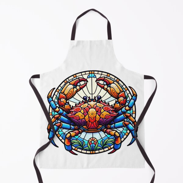 Item preview, Stained glass Dungeness Crab designed and sold by Catherine Harrison.