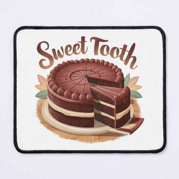 Item preview, Decadent Chocolate Cake with a Slice Cut Out - Sweet Tooth designed and sold by deluxedigital1.