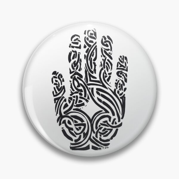Item preview, The Hand of The Celt Abstract Palm Print Design designed and sold by CELTIC-DESIGNS.