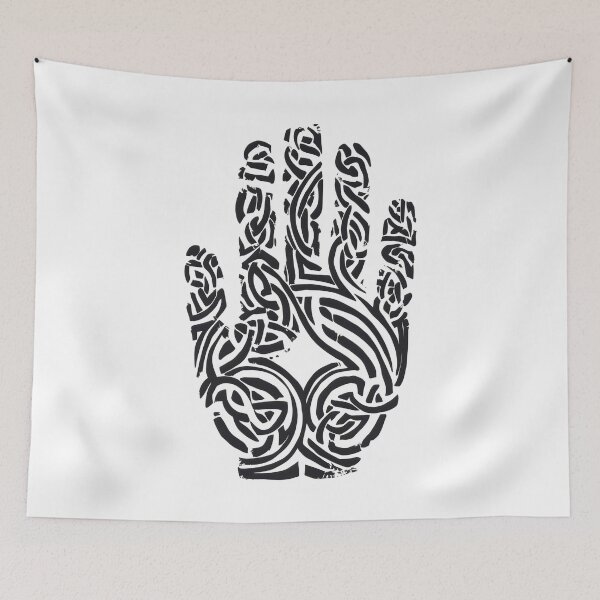 Item preview, The Hand of The Celt Abstract Palm Print Design designed and sold by CELTIC-DESIGNS.