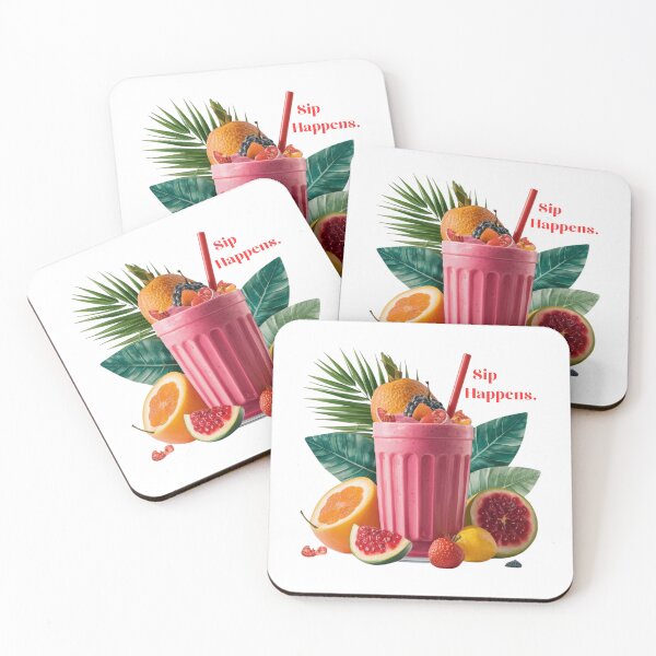 Item preview, Refreshing Tropical Smoothie with Fruits - Sip Happens designed and sold by deluxedigital1.