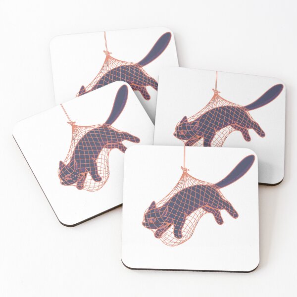 Item preview, Fish Cat in Fishnet designed and sold by cutenesss.