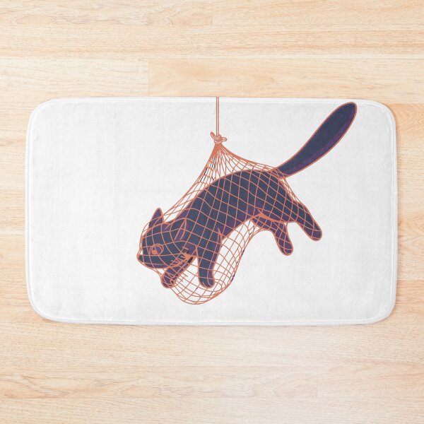 Item preview, Fish Cat in Fishnet designed and sold by cutenesss.