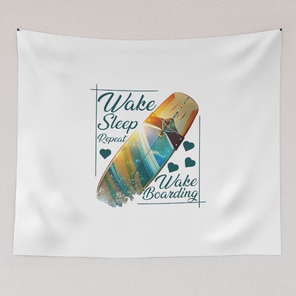 Item preview, Wakeboarding - Wake Sleep Repeat Design designed and sold by Techflare.