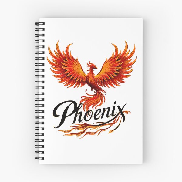 Item preview, Vibrant design featuring a mythical phoenix with fiery red and orange wings spread wide designed and sold by artumbre.