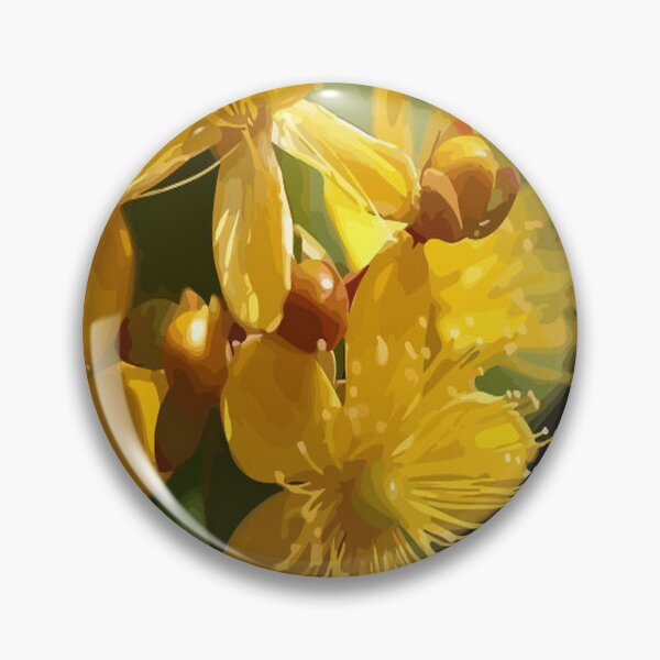 Item preview, Turkish St Johns Wort Wild Flower Vector designed and sold by taiche.