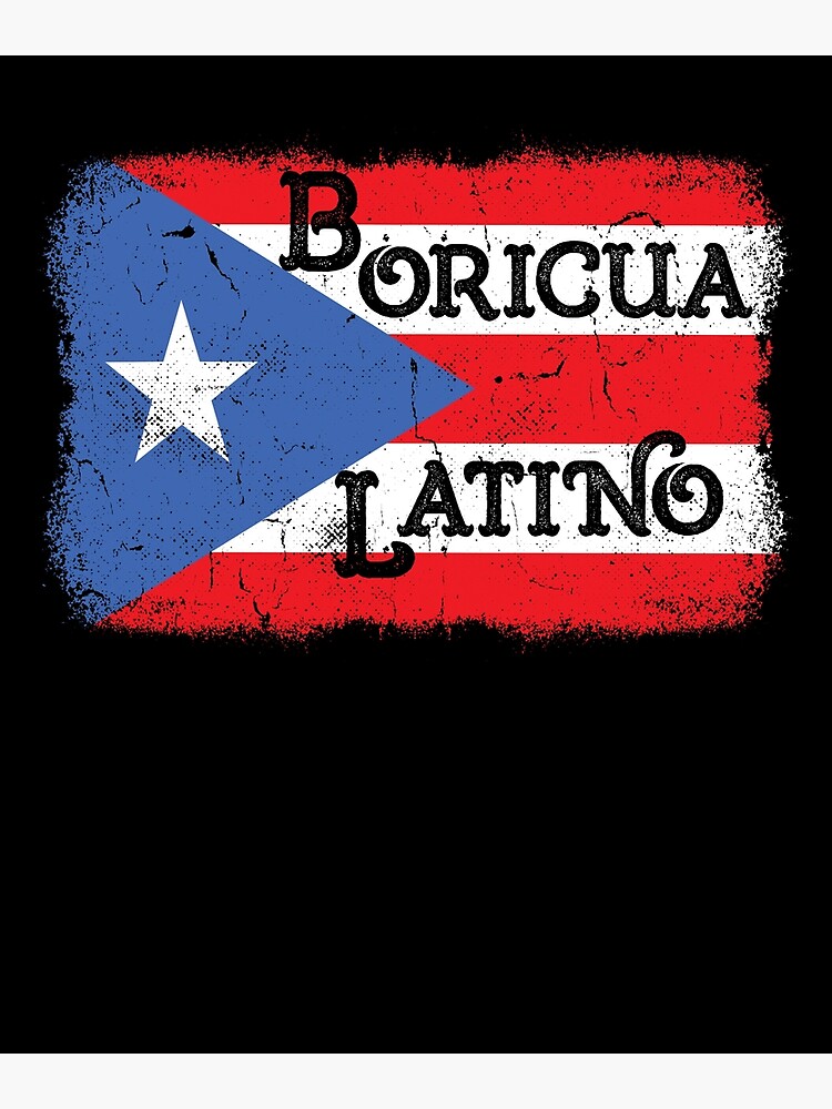 Lámina fotográfica «Mens Puerto Rico Boricua Latino Papa Día de los