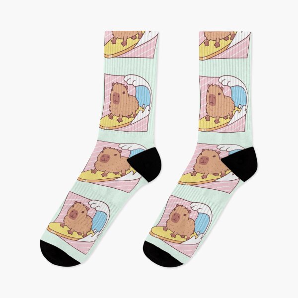 Item preview, Cute Capybara Surfing On Surfboard designed and sold by rustydoodle.