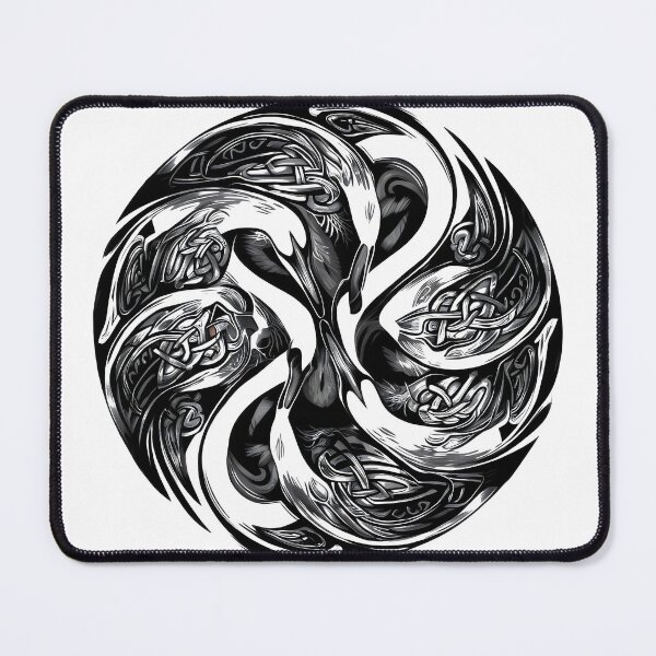 Item preview, The Children of Lir Abstract Swan Design designed and sold by CELTIC-DESIGNS.