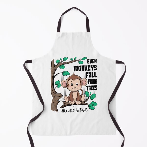 Item preview, Japanese Proverbs, even monkeys fall from trees. designed and sold by GarmentMonkeyCo.