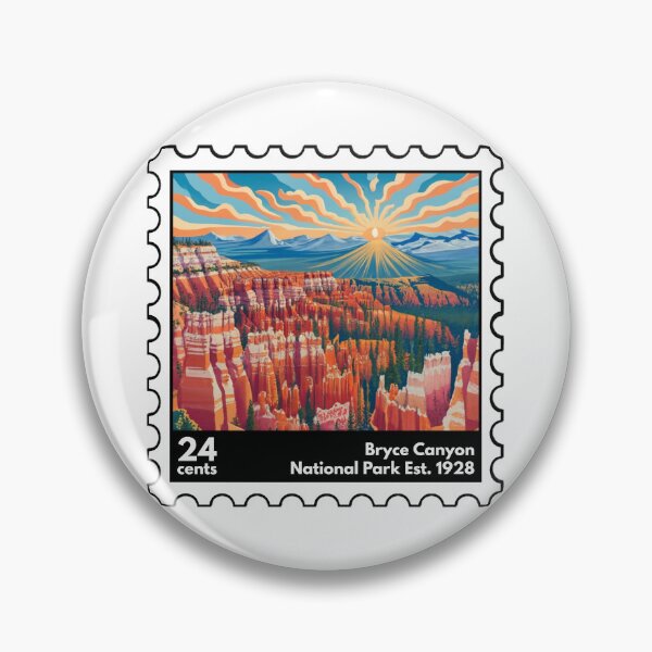 Item preview, Vintage Bryce Canyon National Park Stamp designed and sold by RabbitK.
