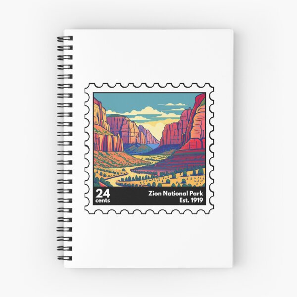 Item preview, Vintage Zion National Park Stamp designed and sold by RabbitK.