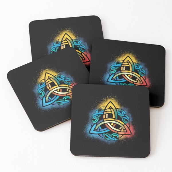 Item preview, The Triquetra Celtic Symbol with Colour Splash Design designed and sold by CELTIC-DESIGNS.