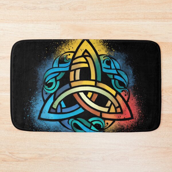 Item preview, The Triquetra Celtic Symbol with Colour Splash Design designed and sold by CELTIC-DESIGNS.