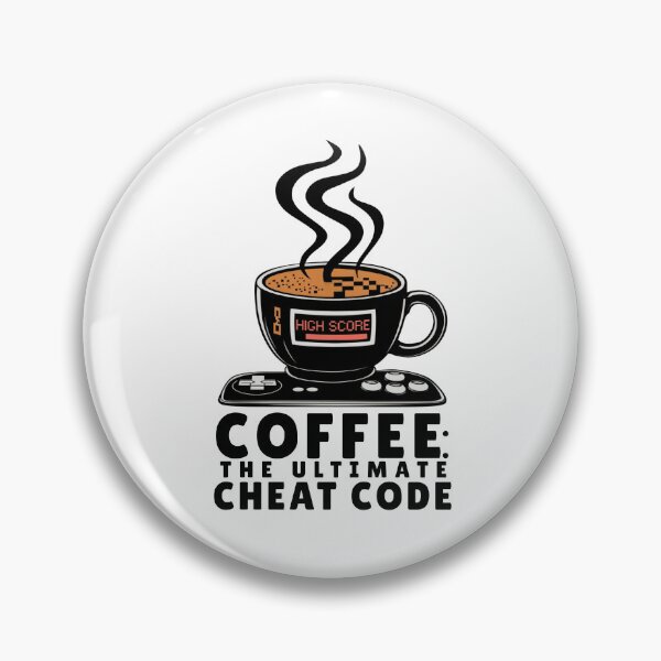 Item preview, Coffee: The Ultimate Cheat Code - Gaming and Coffee Design designed and sold by CoolCrazyQuirky.