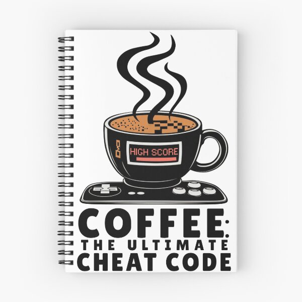 Item preview, Coffee: The Ultimate Cheat Code - Gaming and Coffee Design designed and sold by CoolCrazyQuirky.