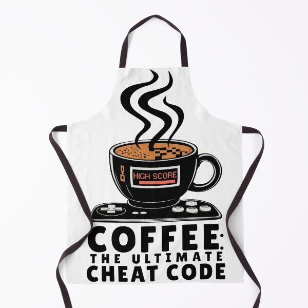 Item preview, Coffee: The Ultimate Cheat Code - Gaming and Coffee Design designed and sold by CoolCrazyQuirky.