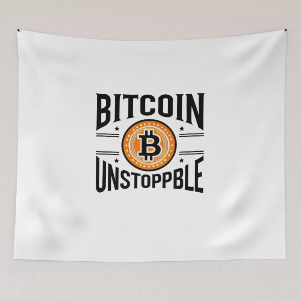 Artikelvorschau, Bitcoin Unstoppable Bitcoin-Logo Krypto-Design entworfen und verkauft von NoCompetition.