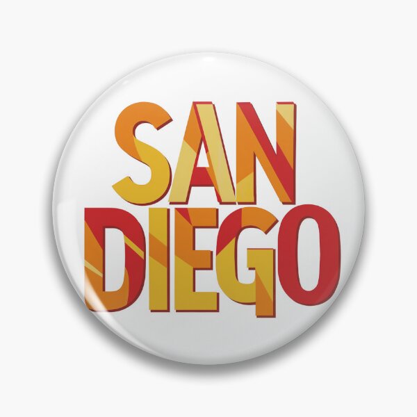 Item preview, Vibrant design featuring the words "San Diego" written in bold, modern typography designed and sold by artumbre.