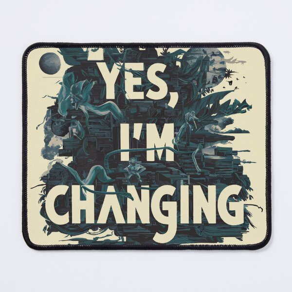 Item preview, Yes, I'm Changing - Tame Impala Typography Design designed and sold by Atsariya.