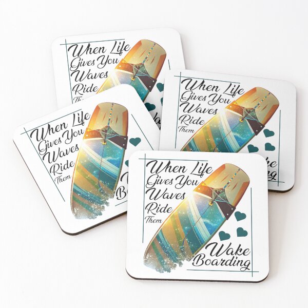 Item preview, Wakeboarding - When Life Gives You Waves Ride Them Design designed and sold by Techflare.