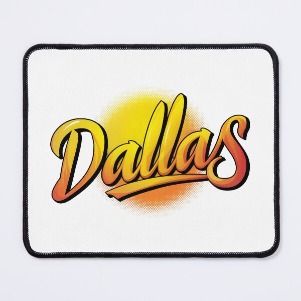 Item preview, Vibrant design featuring the word "Dallas" in bold, modern typography designed and sold by artumbre.