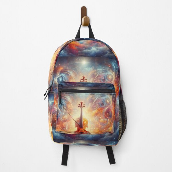 Item preview, Spectacular Colorful Space Violin Pattern designed and sold by DigiDreamyArt.