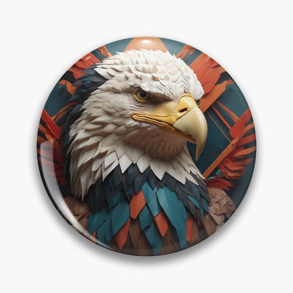 Item preview, Feathered Freedom: Origami Inspired Eagle Art designed and sold by Prachodayat Artworks.