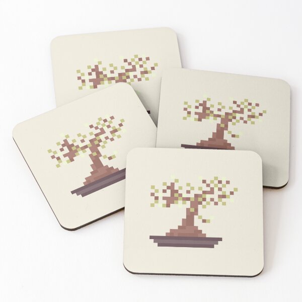 Item preview, bonsai plant pixel art designed and sold by helixter.