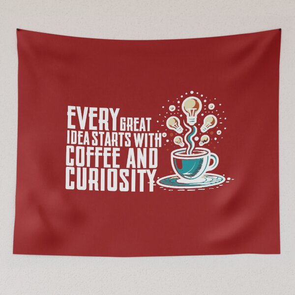 Item preview, Coffee and Curiosity designed and sold by Belarte.shop.