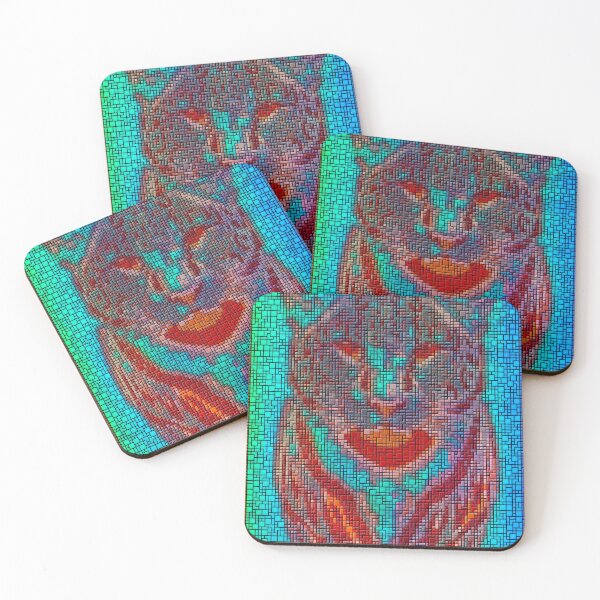 Item preview, Colorful Geometric Cat Portrait designed and sold by TriForceDesign.