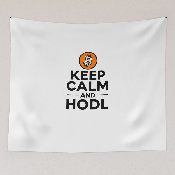 Artikelvorschau, Bleiben Sie ruhig und HODL Bitcoin Crypto Design entworfen und verkauft von NoCompetition.