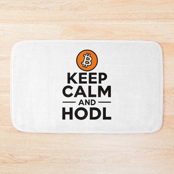 Artikelvorschau, Bleiben Sie ruhig und HODL Bitcoin Crypto Design entworfen und verkauft von NoCompetition.