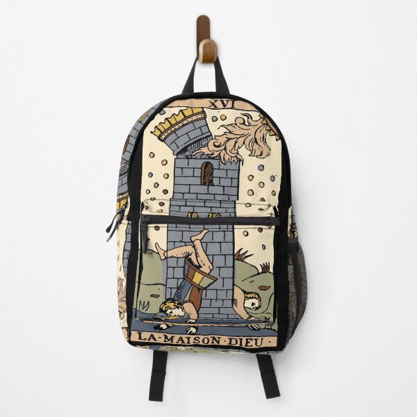 Item preview, Antique Tarot Card XVI La Maison Dieu designed and sold by KewaleeTee.