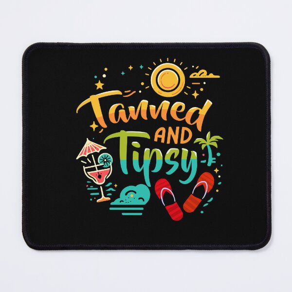 Item preview, Tanned And Tipsy Beach Summer Vacation Funny designed and sold by Dressed For  Duty.