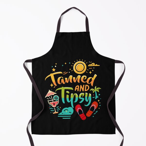 Item preview, Tanned And Tipsy Beach Summer Vacation Funny designed and sold by Dressed For Duty.