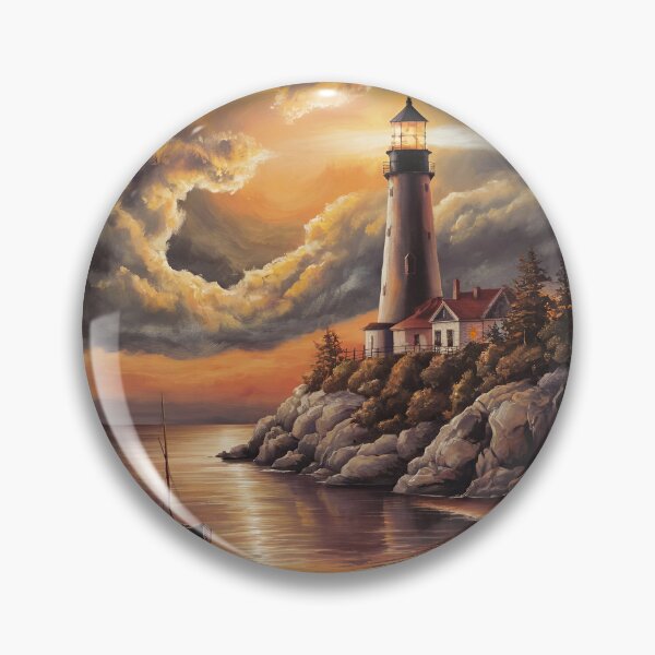 Item preview, Digital Lighthouse Painting designed and sold by PaintedPixels01.