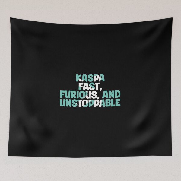 Item preview, Kaspa Crypto Wave Blockchain Dynamics Design designed and sold by RadDeck.