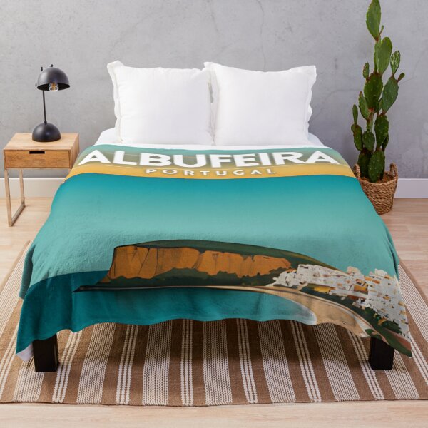 Item preview, Albufeira Portugal Vintage Travel Art designed and sold by ZionPosteria.