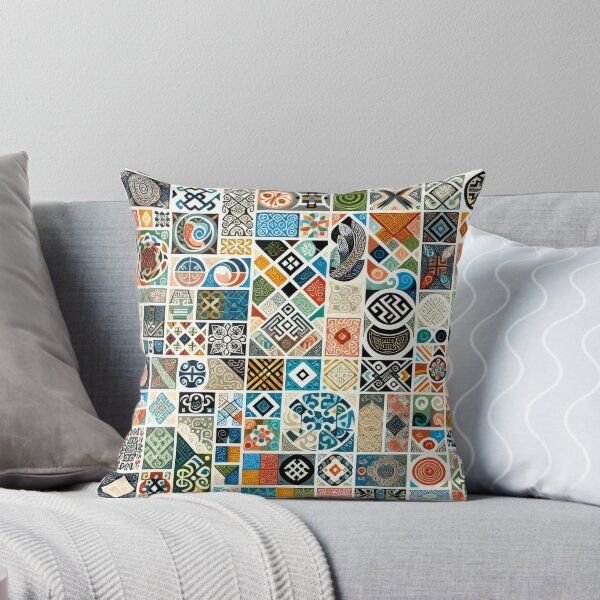 Item preview, Mosaic Square Quilt Pattern  designed and sold by ReachForArt.
