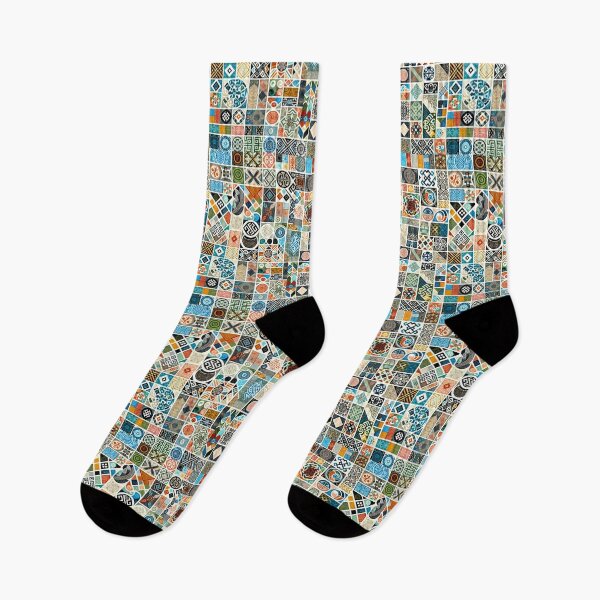 Item preview, Mosaic Square Quilt Pattern  designed and sold by ReachForArt.