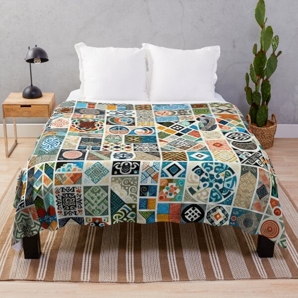 Item preview, Mosaic Square Quilt Pattern designed and sold by ReachForArt.