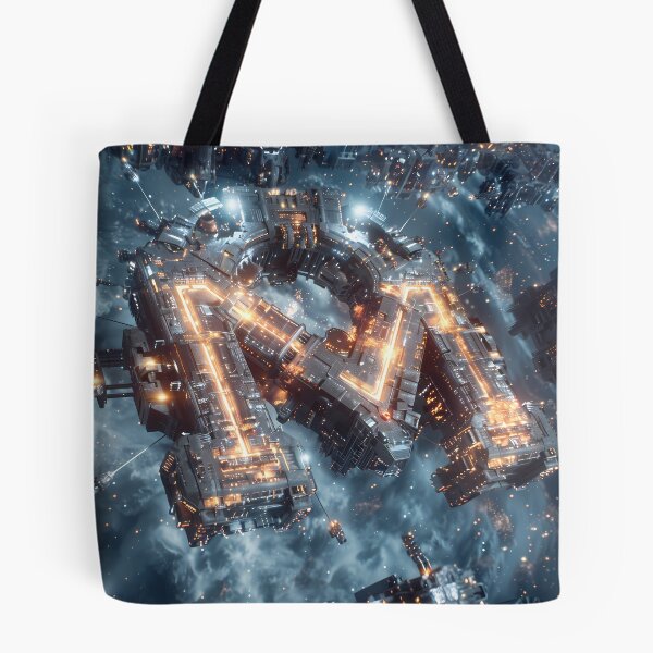 Item preview, Future Spaceship Alphabet M Design designed and sold by Lucky-Sheep777.