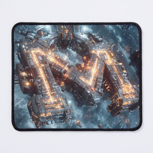 Item preview, Future Spaceship Alphabet M Design designed and sold by Lucky-Sheep777.
