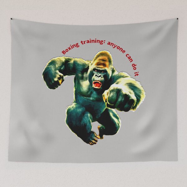 Item preview, Boxing Gorilla Motivational Art: Training Punch Graphic designed and sold by VikArtStudio.