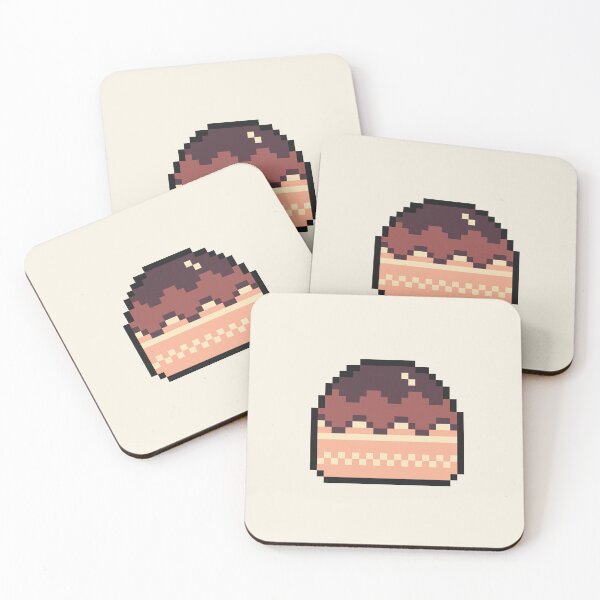 Item preview, delicious chocolate cake pixel art designed and sold by helixter.