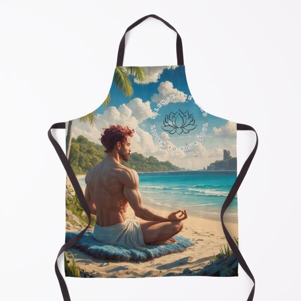 Item preview, Meditation by the Beach: "Silence the mind, listen to your soul." designed and sold by PING 999 STUDIO.