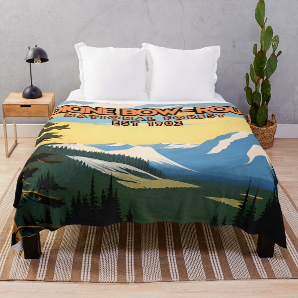 Item preview, Medicine Bow - Routt National Forest Vintage Travel designed and sold by ZionPosteria.