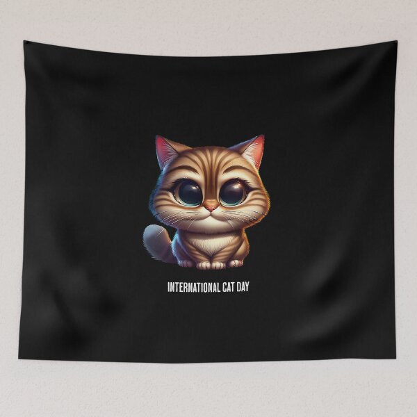 Item preview, Cute little cat - International Cat Day designed and sold by Pflugart.