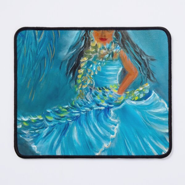 Item preview, Hula Dance in turquoise designed and sold by jennyleeandjim.